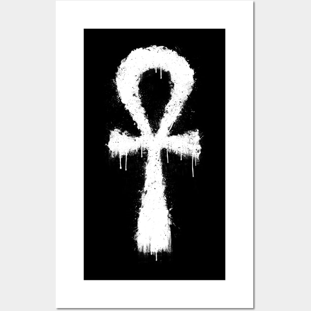 Egyptian Ankh Grunge Wall Art by GAz